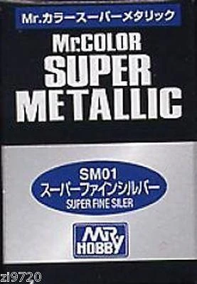 N/A MR HOBBY GUNZE SANGYO COLOR SUPER METALLIC SM01 SILVER 1 N/A MR HOBBY GUNZE SANGYO COLOR SUPER METALLIC SM01 SILVER
