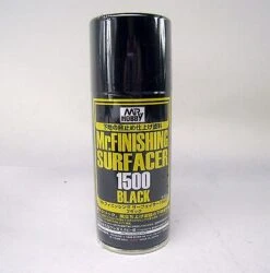 Bandai B526 Mr Hobby Mr. Finishing Surfacer 1500 Black (170ml) Spray