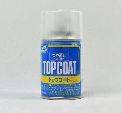 MR HOBBY TOP COAT SPRAY 86ml FLAT MATT CLEAR B503