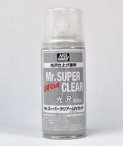 N/A MR HOBBY SPRAY 170ml UV CUT SUPER CLEAR GLOSS B522