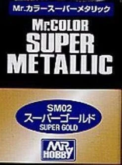 MR HOBBY GUNZE SANGYO COLOR SUPER METALLIC SM02 GOLD
