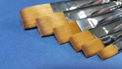 BRUSH SET (SYNTHETIC - FLAT) 6PCS