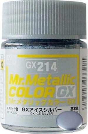 Mr. Hobby GX214 Mr.Metallic Color GX Ice Silver 1 Mr. Hobby GX214 Mr.Metallic Color GX Ice Silver