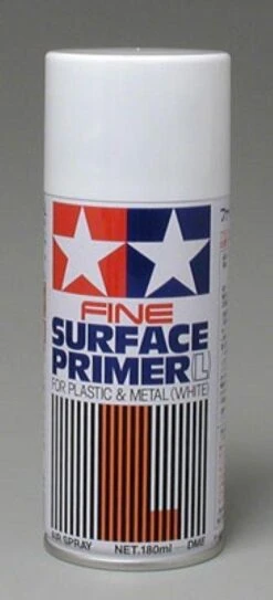 STEVENS Tamiya Large Fine Surface Primer White (180ml Spray)