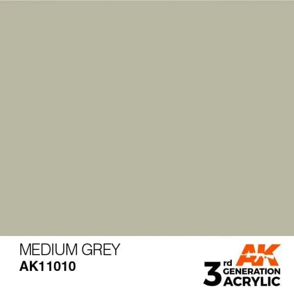 AK Interactive 3rd Gen Acrylic Medium Grey 17ml 1 AK Interactive 3rd Gen Acrylic Medium Grey 17ml