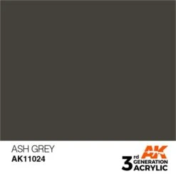 AK Interactive 3rd Gen Acrylic Ash Grey 17ml