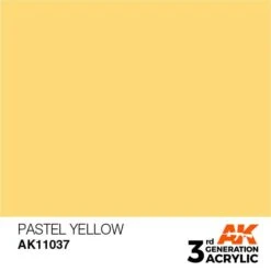 AK Interactive 3rd Gen Acrylic Pastel Yellow 17ml