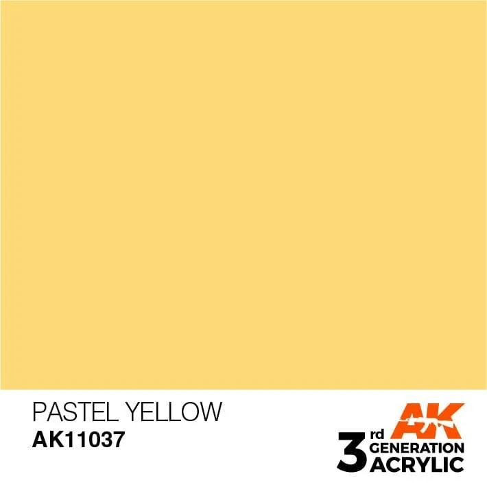 AK Interactive 3rd Gen Acrylic Pastel Yellow 17ml 1 AK Interactive 3rd Gen Acrylic Pastel Yellow 17ml
