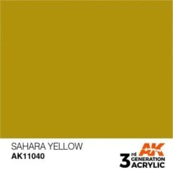 AK Interactive 3rd Gen Acrylic Sahara Yellow 17ml