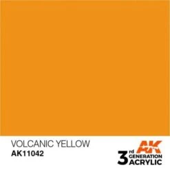 AK Interactive 3rd Gen Acrylic Volcanic Yellow 17ml