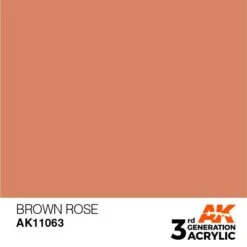 AK Interactive 3rd Gen Acrylic Brown Rose 17ml