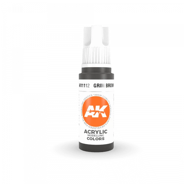 AK Interactive 3rd Gen Acrylic Grim Brown 17ml 2 AK Interactive 3rd Gen Acrylic Grim Brown 17ml - Image 2