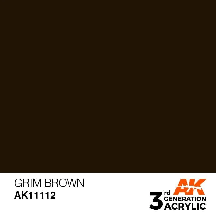 AK Interactive 3rd Gen Acrylic Grim Brown 17ml 1 AK Interactive 3rd Gen Acrylic Grim Brown 17ml