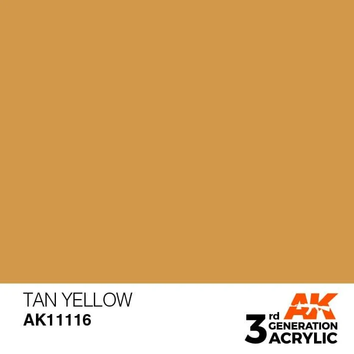 AK Interactive 3rd Gen Acrylic Tan Yellow 17ml 1 AK Interactive 3rd Gen Acrylic Tan Yellow 17ml