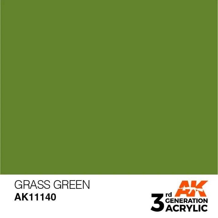 AK Interactive 3rd Gen Acrylic Grass Green 17ml 1 AK Interactive 3rd Gen Acrylic Grass Green 17ml