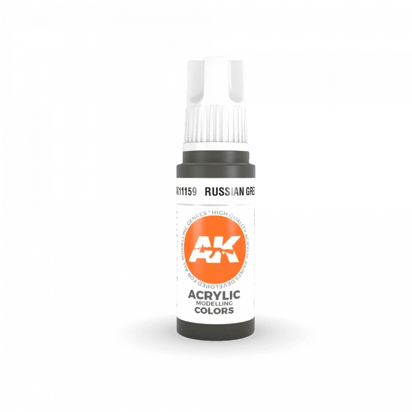 AK Interactive 3rd Gen Acrylic Russian Green 17ml 2 AK Interactive 3rd Gen Acrylic Russian Green 17ml - Image 2