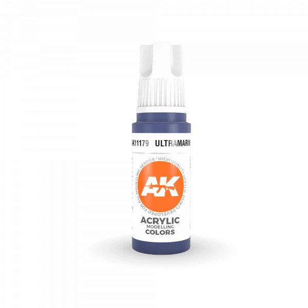 AK Interactive 3rd Gen Acrylic Ultramarine 17ml 2 AK Interactive 3rd Gen Acrylic Ultramarine 17ml - Image 2