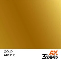 AK Interactive 3rd Gen Acrylic Gold 17ml