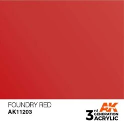 AK Interactive 3rd Gen Acrylic Foundry Red 17ml