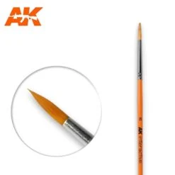 AK Interactive Round Brush 8 Synthetic