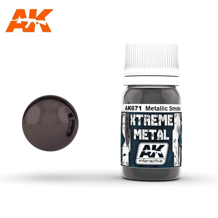 AK Interactive Xtreme Metal Smoke Metallic 1 AK Interactive Xtreme Metal Smoke Metallic