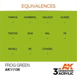 AK Interactive 3rd Gen Acrylic Frog Green 17ml 5 AK Interactive 3rd Gen Acrylic Frog Green 17ml -STEVENS Sales Store EQUIVALENCES 136 1