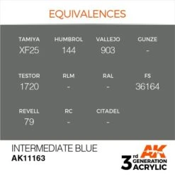 AK Interactive 3rd Gen Acrylic Intermediate Blue 17ml 5 AK Interactive 3rd Gen Acrylic Intermediate Blue 17ml -STEVENS Sales Store EQUIVALENCES 163 a0ccb5cc 1030 46d6 95fd a9f5de6bed95