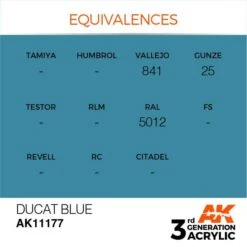 AK Interactive 3rd Gen Acrylic Ducat Blue 17ml -STEVENS Sales Store EQUIVALENCES 177 b8254ad7 8b84 4b96 906c e6e91215c6fb