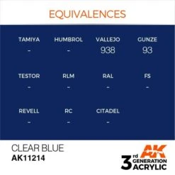 AK Interactive 3rd Gen Acrylic Blue 17ml 5 AK Interactive 3rd Gen Acrylic Blue 17ml -STEVENS Sales Store EQUIVALENCES 214 1