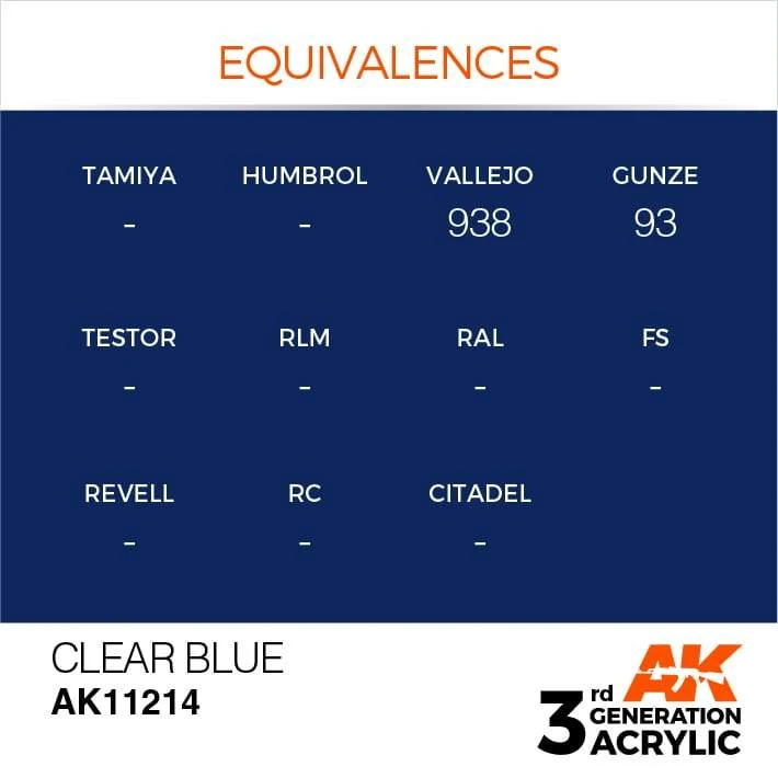 AK Interactive 3rd Gen Acrylic Blue 17ml 3 AK Interactive 3rd Gen Acrylic Blue 17ml - Image 3