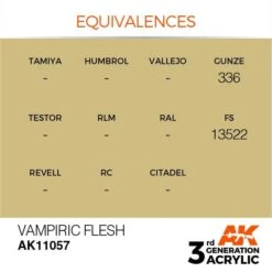 AK Interactive 3rd Gen Acrylic Vampiric Flesh 17ml -STEVENS Sales Store EQUIVALENCES 57 1