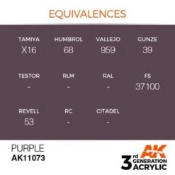 AK Interactive 3rd Gen Acrylic Purple 17ml -STEVENS Sales Store EQUIVALENCES 73 600x600 1