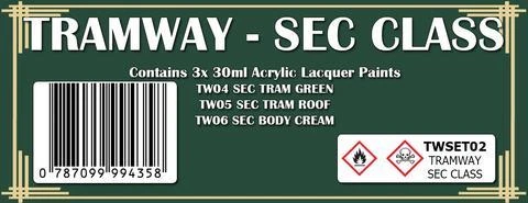 TRAMWAY - SEC CLASS COLOUR SET 1 TRAMWAY - SEC CLASS COLOUR SET