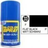Mr. Hobby S33 Mr. Color Spray Flat Black (Flat/Primary)