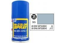 Mr. Hobby MR COLOR SPRAY 100ML UN GRAY SATIN GLOSS # 035