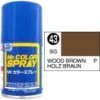 Mr. Hobby MR COLOR SPRAY 100ML WOOD BROWN SATIN GLOSS # 043