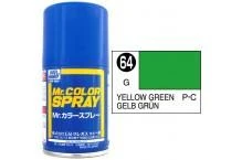 Mr. Hobby MR COLOR SPRAY 100ML YELLOW GREEN GLOSS # 064
