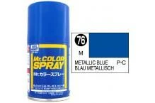 Mr. Hobby MR COLOR SPRAY 100ML METALLIC BLUE METALLIC # 076