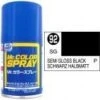 Mr. Hobby MR COLOR SPRAY 100ML SEMI GLOSS BLACK SATIN GLOSS # 092
