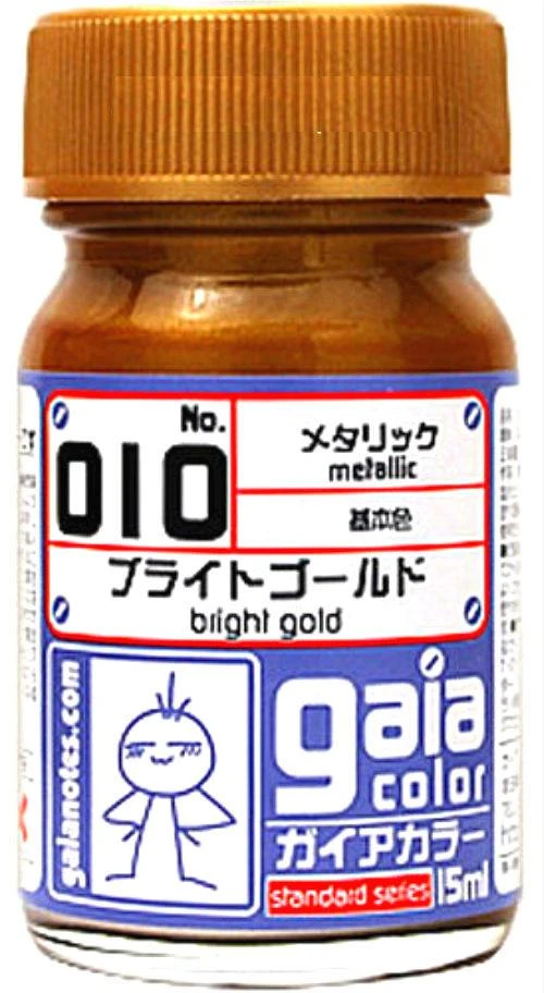 Gaia Metallic Color 010 Bright Gold 15ML 1 Gaia Metallic Color 010 Bright Gold 15ML