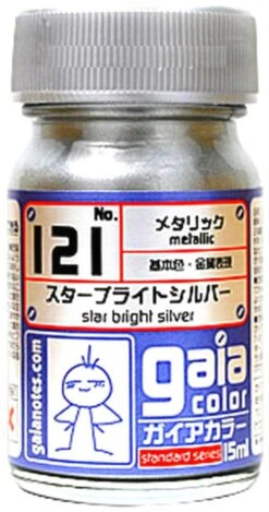 Gaia Metallic Color 121 Star Bright Silver 15ML