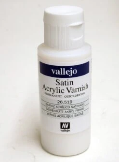 Vallejo SATIN Acrylic Varnish 2oz / 60ml 26.519 26519 UV Restistant Clear Coat