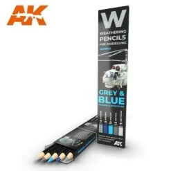 Grey & Blue Set Weathering Pencils AK Interactive