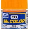 Mr. Hobby C58 Semi Gloss Orange Yellow10ml