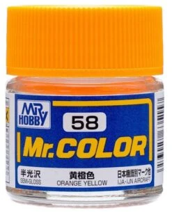 Mr. Hobby C58 Semi Gloss Orange Yellow10ml