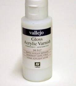 Vallejo GLOSS Acrylic Varnish 2oz / 60ml 26.517 26517 UV Restistant Clear Coat