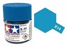 STEVENS Tamiya Color Sky Blue Mini Acrylic Gloss Finish X-14