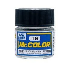 Mr. Hobby C18 Semi-Gloss RLM70 Black Green 10ml