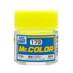 Mr. Hobby GNZ-C172: C172 Semi Gloss Fluorescent Yellow 10ml