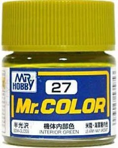 Mr. Hobby C27 Semi-Gloss Interior Green 10ml